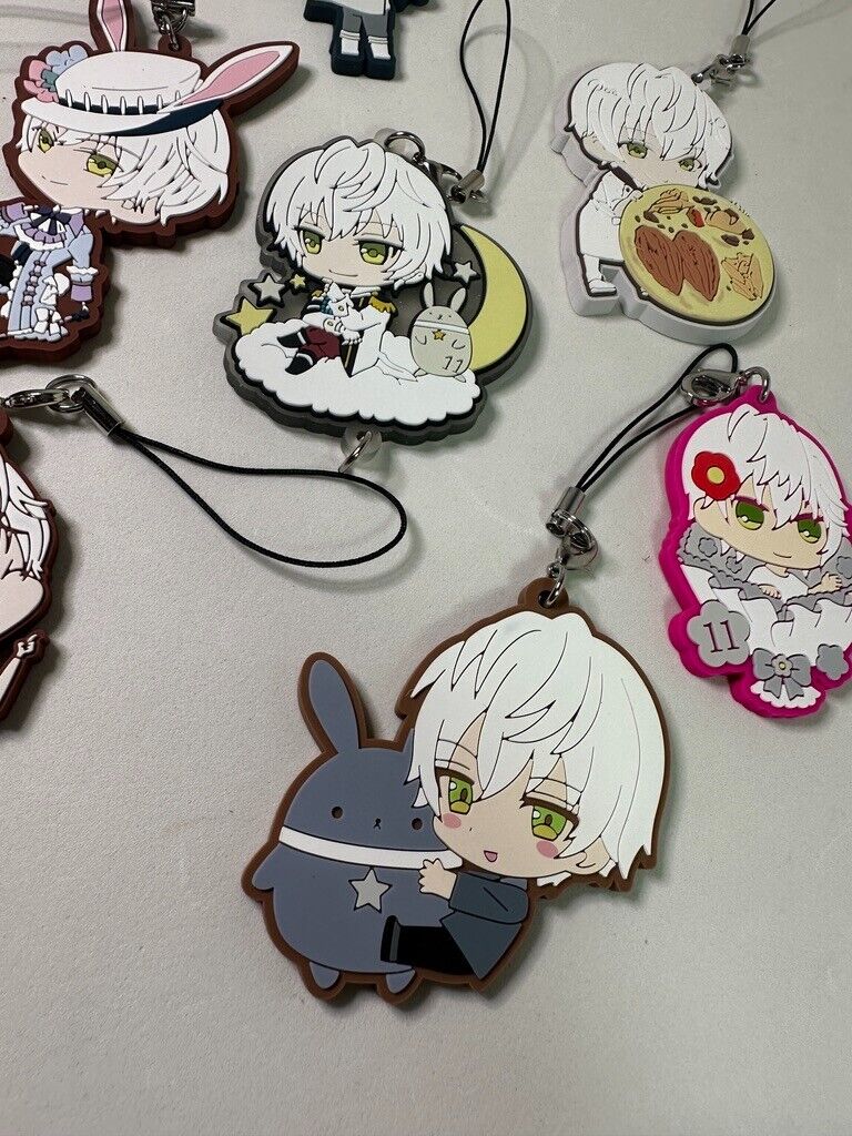 TSUKIUTA TSUKIUSA Procellarum Six Gravity Rubber Charm Shun Shimotsuki Set