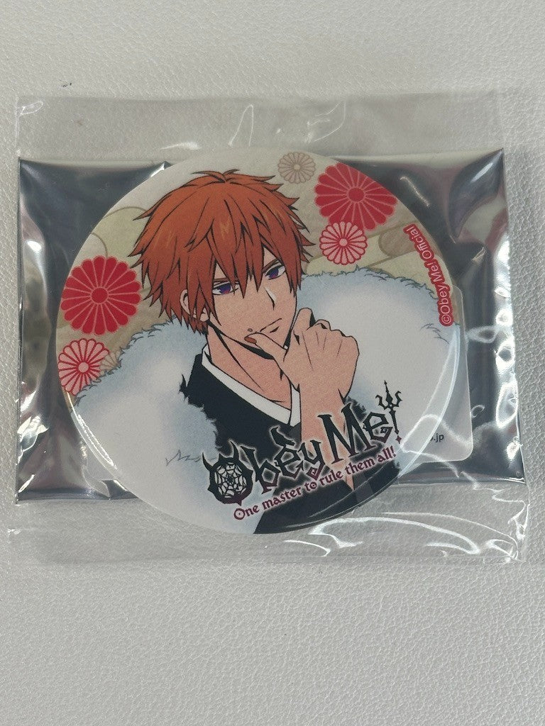 Obey Me! One Master to Rule Them all Maneki Neko Can Badge Beelzebub