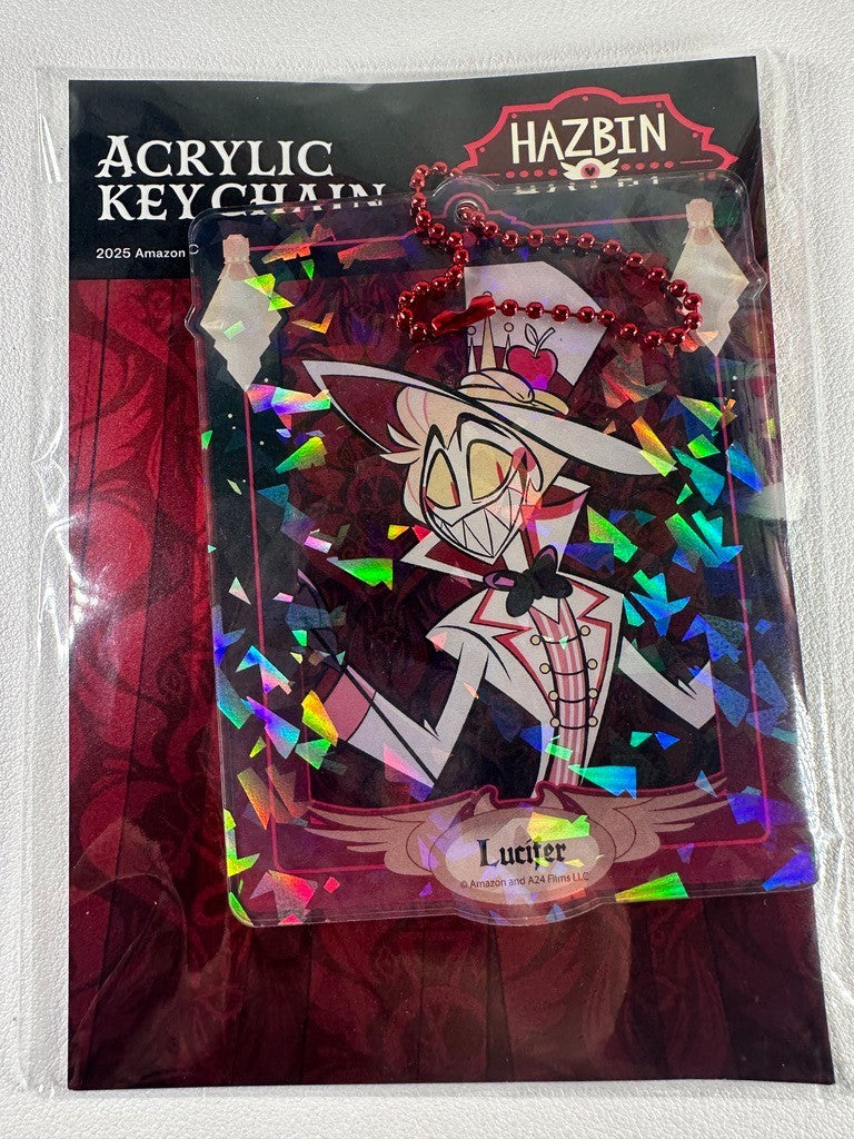 Hazbin Hotel Ikebukuro PopUp Shop Lucifer Morningstar Hologram Acrylic Charm