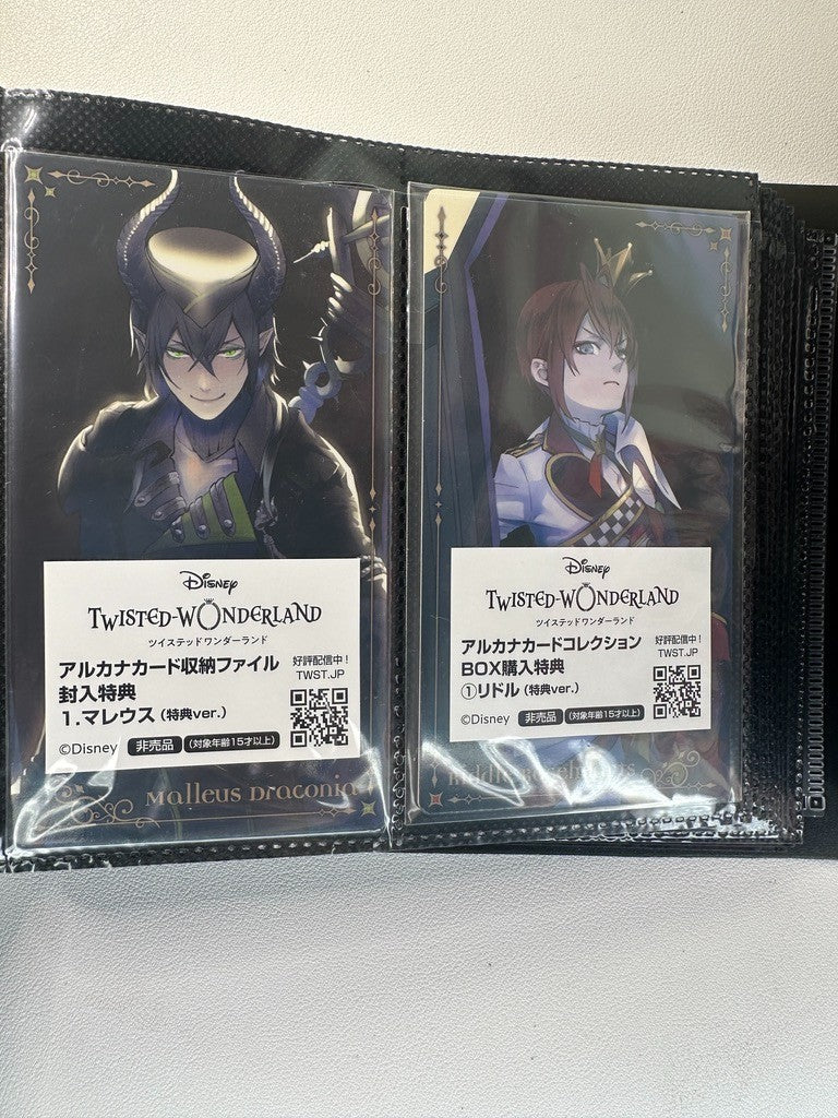 Twisted Wonderland Arcana Bonus Card Silver Album Malleus Riddle Set