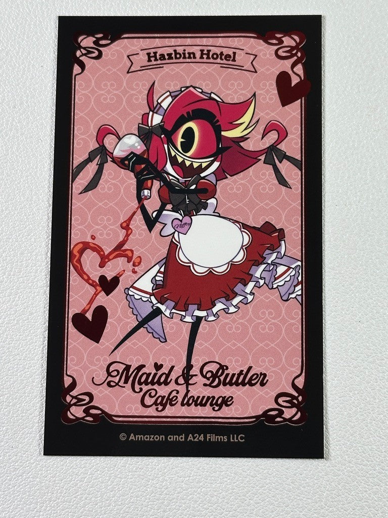 Hazbin Hotel Animate Cafe Maids and Butlers Card Nifty