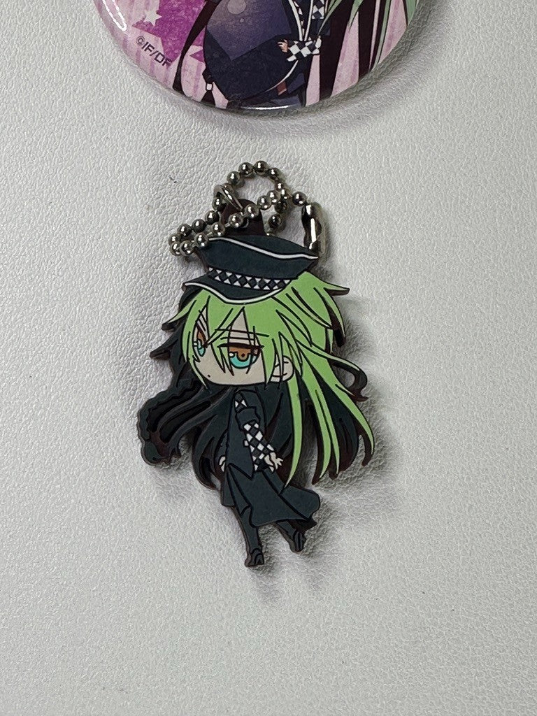 Amnesia Ukyo Can Badge Rubber Charm Set