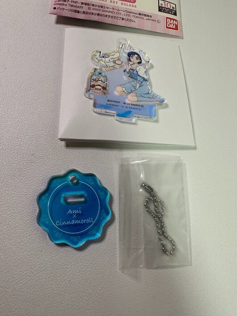 Sailor Moon x Sanrio Cosmos Mercury Cinammonroll Acrylic Keychain Stand