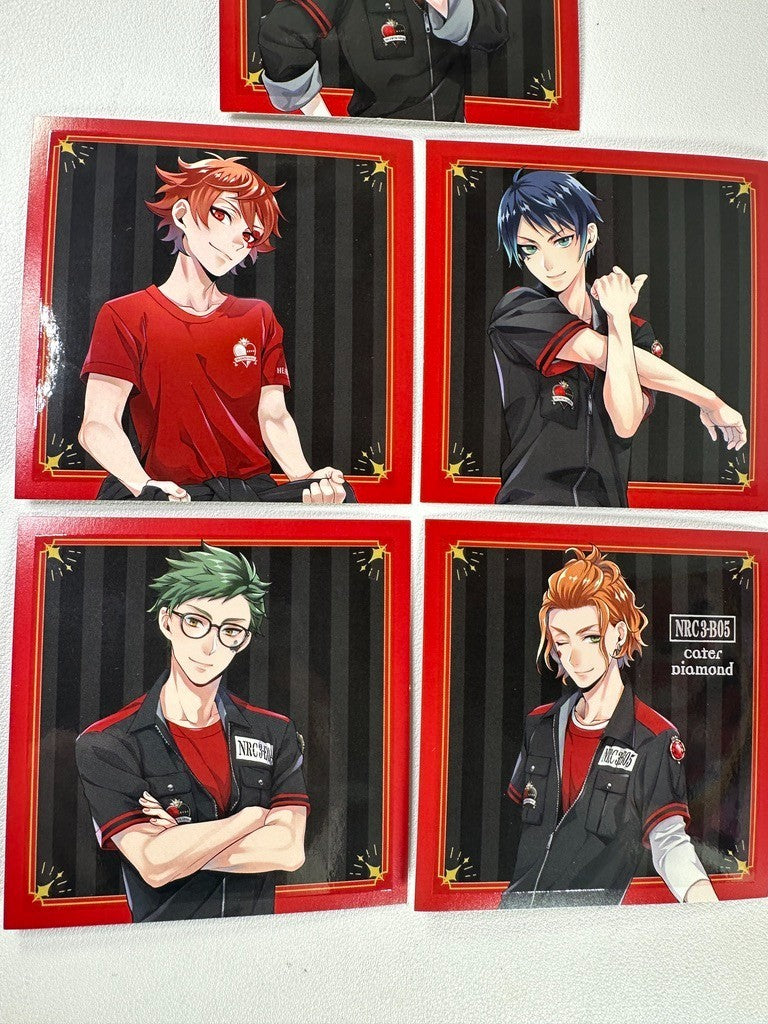 Twisted Wonderland Gym Card Set Heartslabyul Riddle Ace Deuce Trey Cater