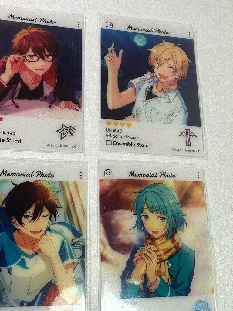 Ensemble Stars Memorial Photo Collectable Card Set Shino Hakaze Morisawa Hidaka