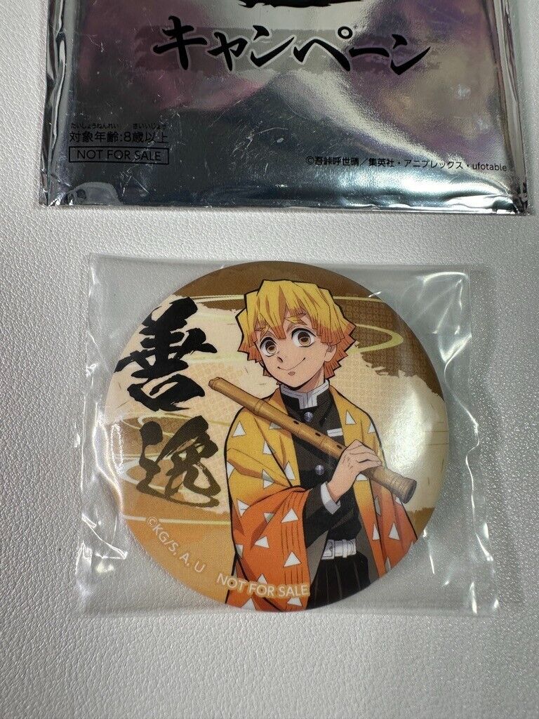 Demon Slayer Kimetsu no Yaiba Zenitsu Agatsuma Can Badge