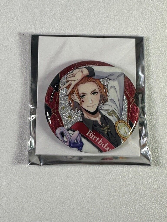 Twisted Wonderland Birthday Boy Glitter Can Badge Heartslabyul Cater Diamond