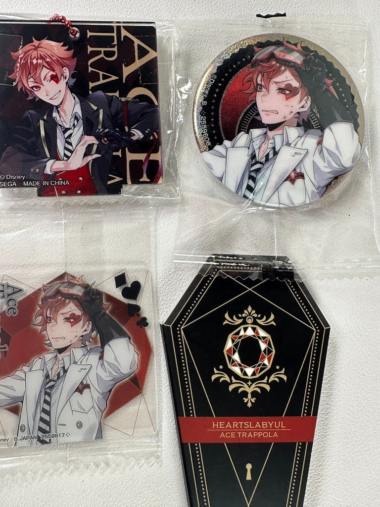Twisted Wonderland Heartslabyul Can Badge Set Ace Trappola