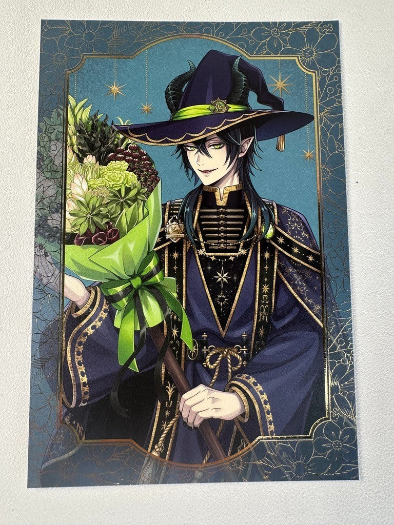 Twisted Wonderland Birthday Bloom Postcard Diasomnia Malleus Draconia