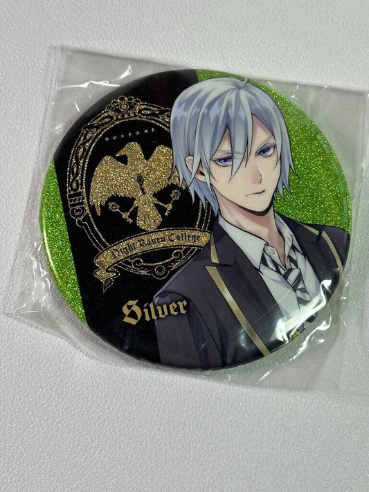 Twisted Wonderland Can Badge Diasomnia Silver Night Raven College