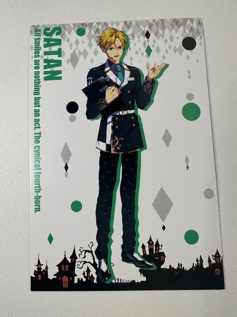 Obey Me! One Master To Rule Them All Chef Postcard Satan
