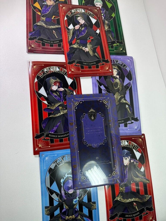 Twisted Wonderland Clear File Folder Sticker Set Heartslabyul Octavinelle Ortho