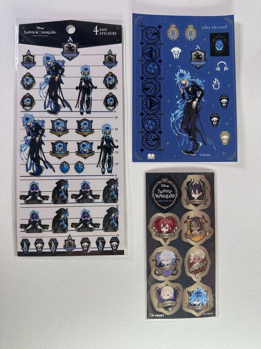 Twisted Wonderland Sticker Sheet Set Ignihyde Ortho Shroud Idia Shroud