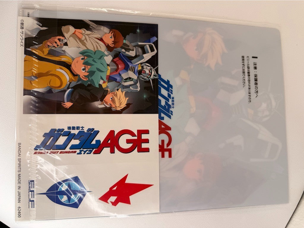 Mobile Suit Gundam The Witch from Mercury Clear File & Sticker Set