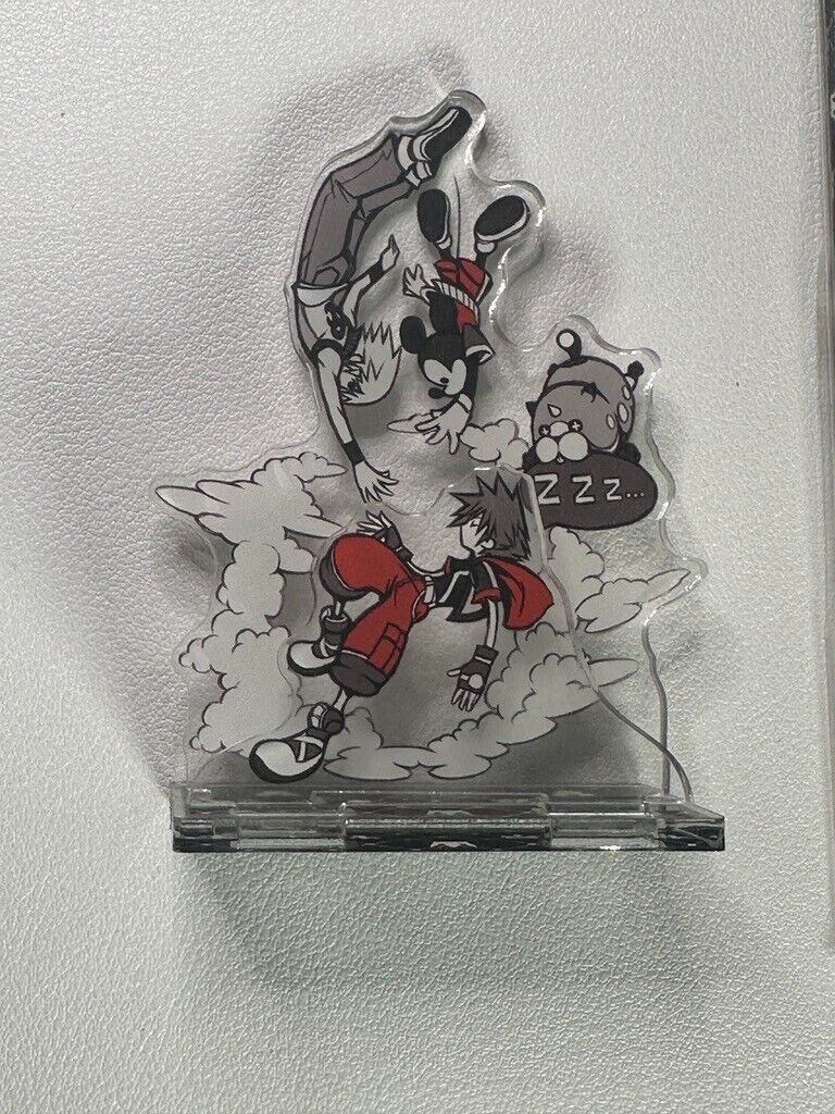 Preowned Kingdom Hearts Acrylic Stand  Sora Riku Mickey Mouse