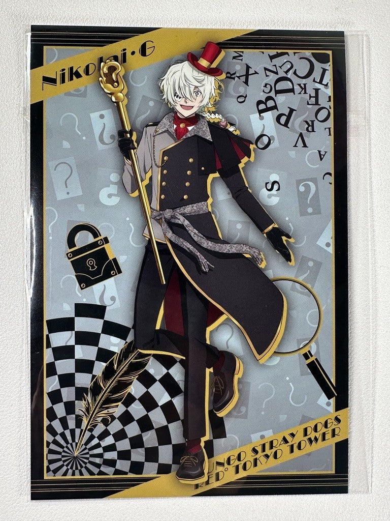 Bungo Stray Dogs x Red Tokyo Tower Casino Post Card Nikolai Gogol