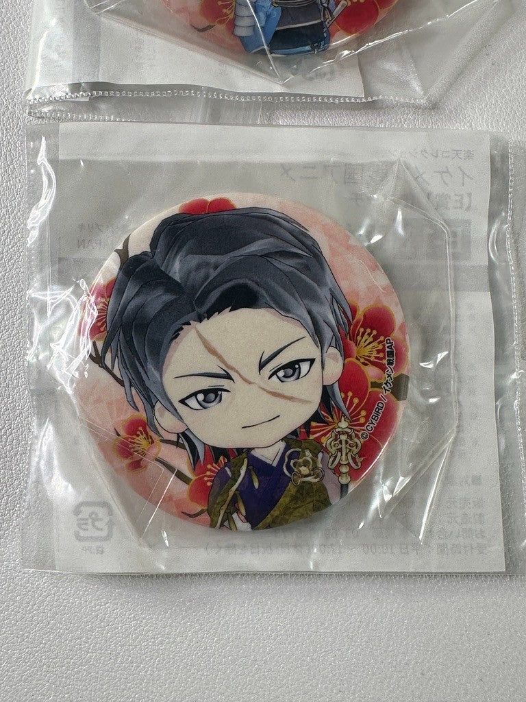 Ikemen Romances Across Time Can Badge Set Kennyo Mitsuhide