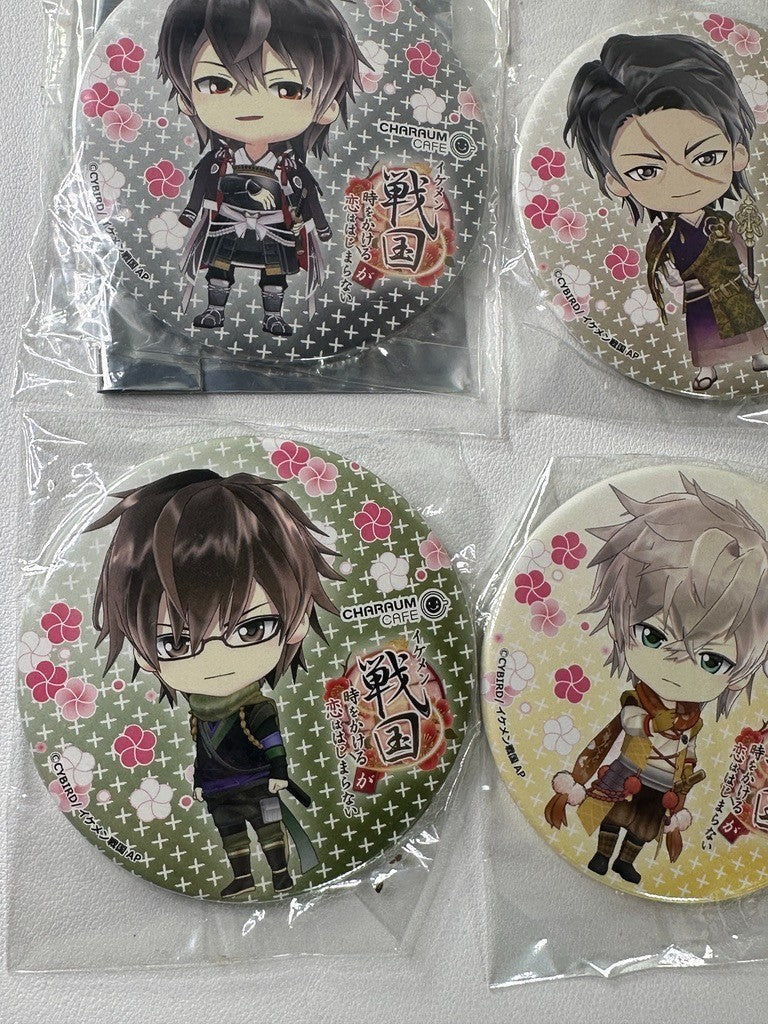 Ikemen Romances Across Time Can Badge Set Nobunaga Kennyo Tokugawa Sarutobi
