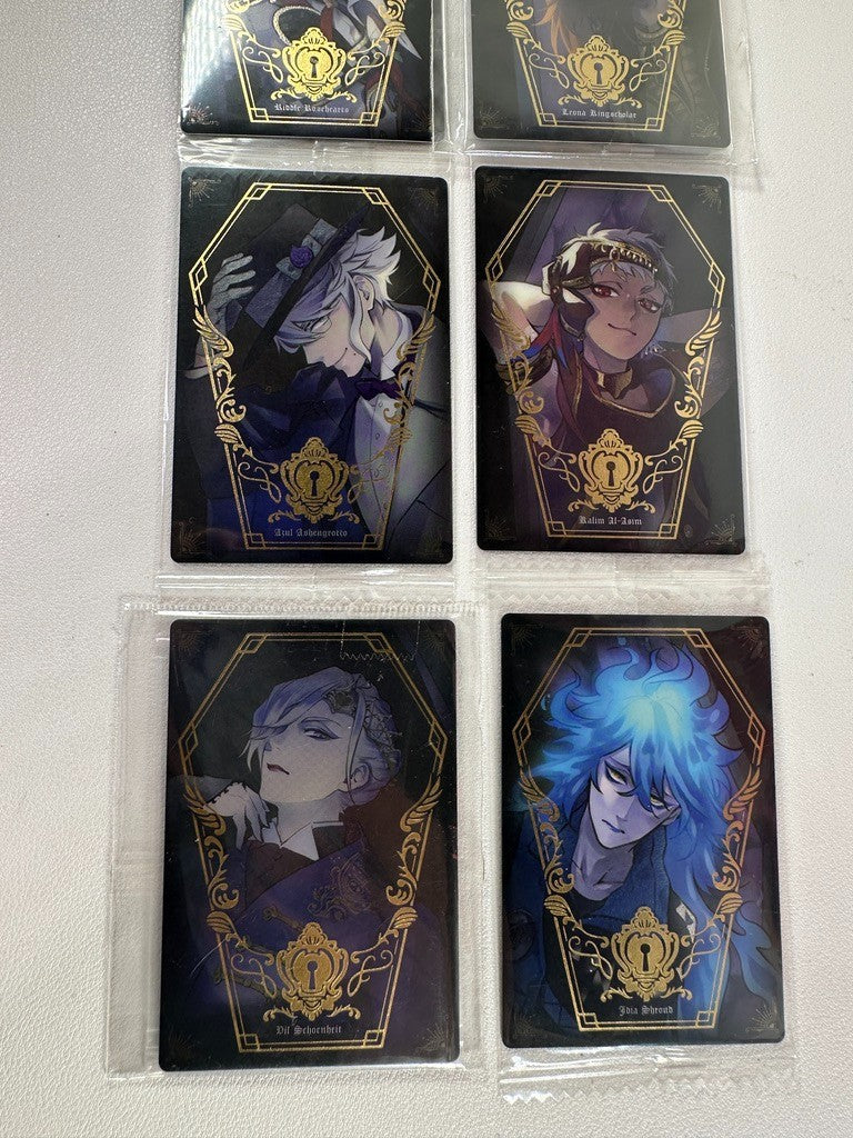 Twisted Wonderland Coffi Card Set Idia Vil Leona Azul Riddle Kalim
