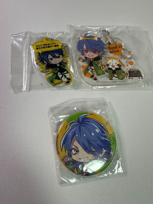 Hypnosis Mic Fling Posse Dice Arisugawa Acrylic Stand Charm Can Badge Set