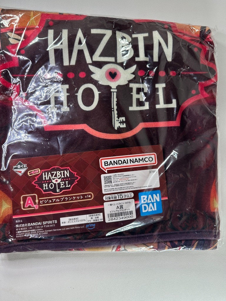 Hazbin Hotel Ichiban Kuji Prize A Visual Lap Blanket Alastor Charlie Angel Husk