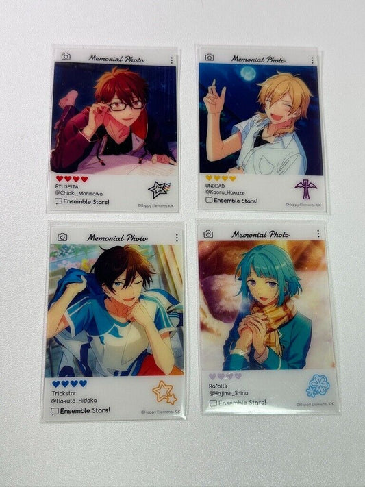 Ensemble Stars Memorial Photo Collectable Card Set Shino Hakaze Morisawa Hidaka