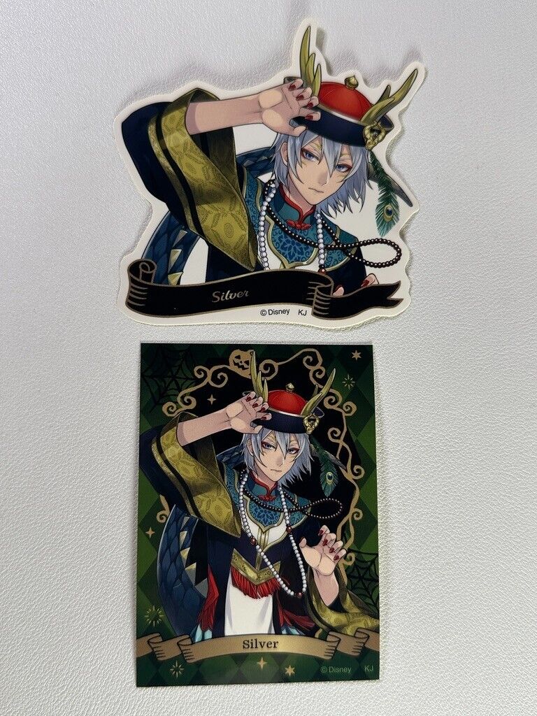 Twisted Wonderland Scary Dress Alt Ver Sticker Set Diasomnia Silver