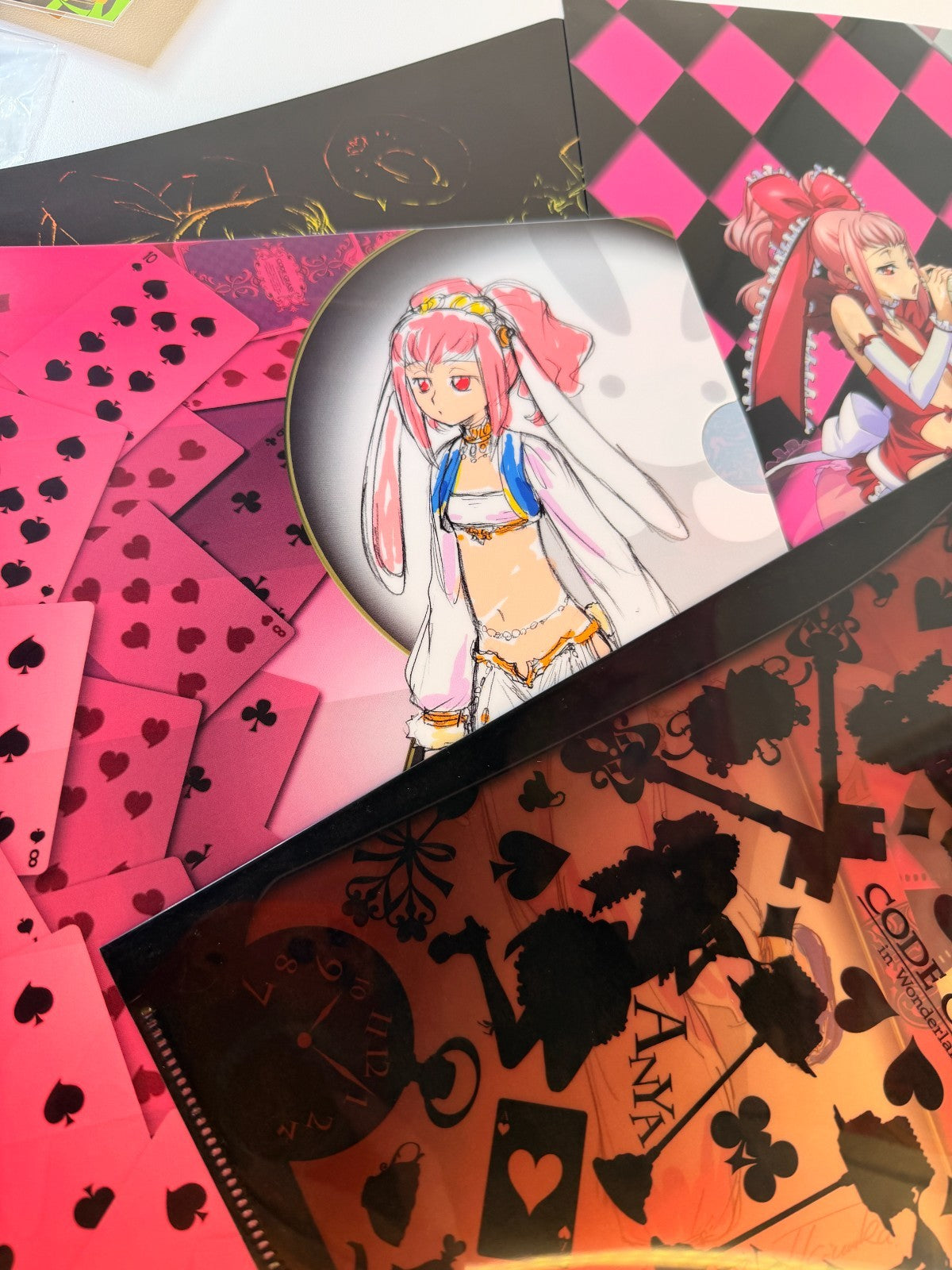 Code Geass in Wonderland Clear File Set Anya