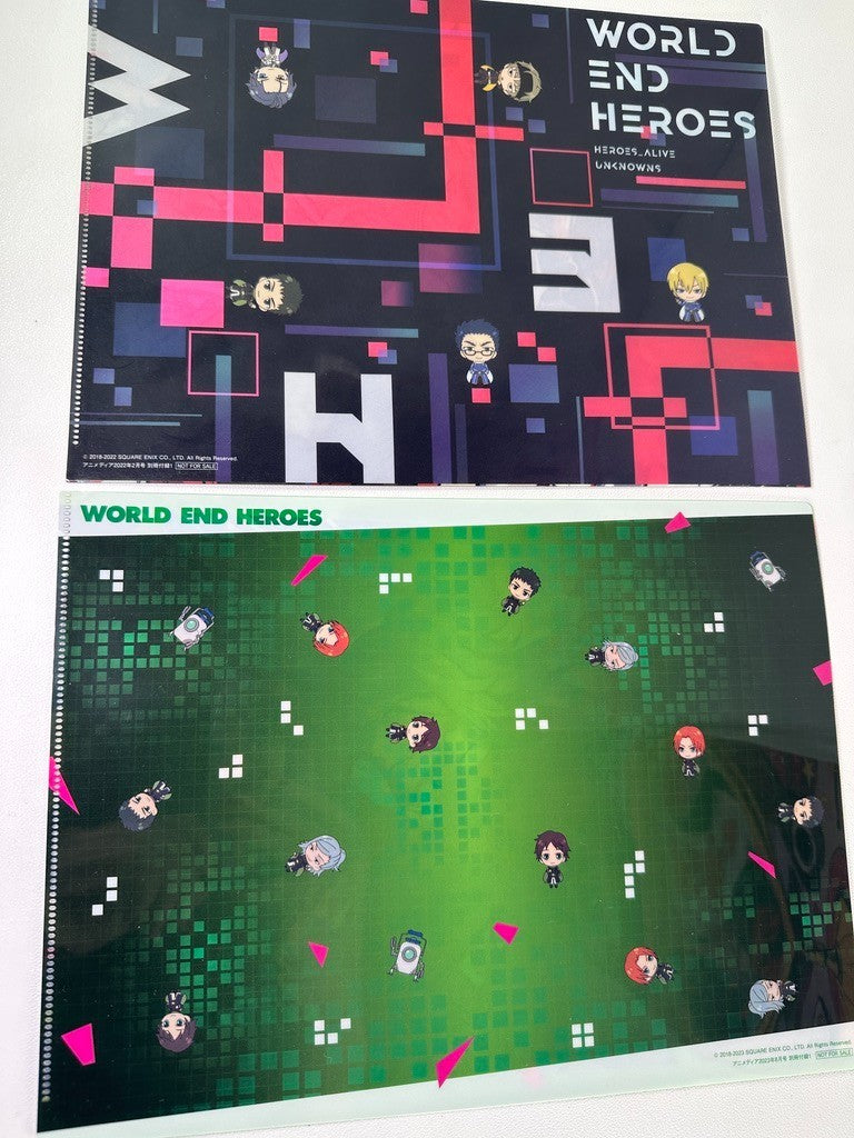 World End Heroes Clear File Set Togami Mahiro Sakai Mitsugi