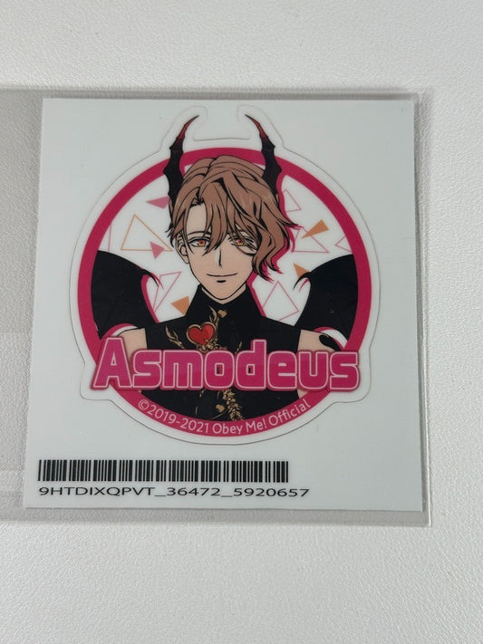 Obey Me! Marvelous Inc Circle Sticker Asmodeus