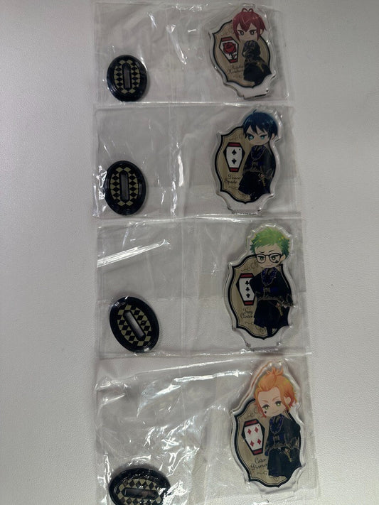 Twisted Wonderland Heartslabyul Acrylic Stand Set Riddle Deuce Trey Cater