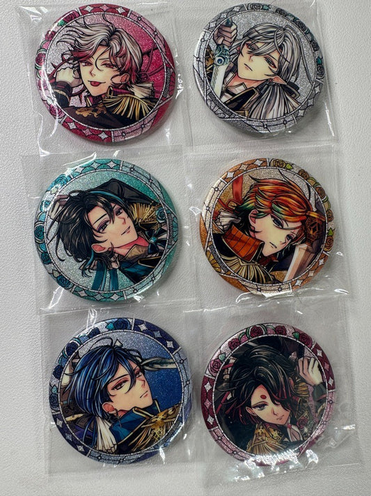 Devil Butler with Black Cat Can Badge Set Lucas Shiro Boschi