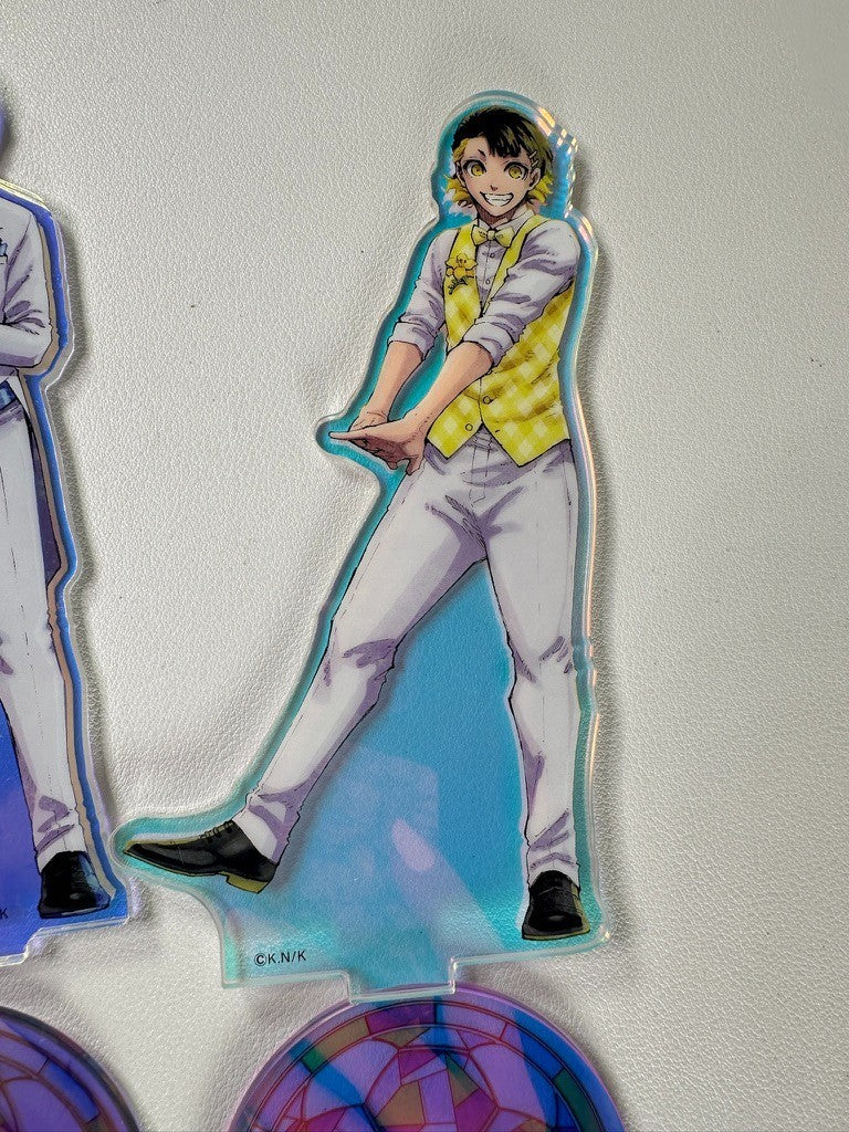 PREOWNED Blue Lock Glitter Acrylic Stand Set Meguru Bachira Yoichi Isagi
