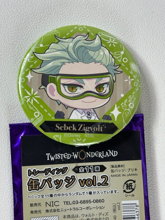 Twisted Wonderland Chibi Experimental Can Badge Diasomnia Sebek Zigvolt