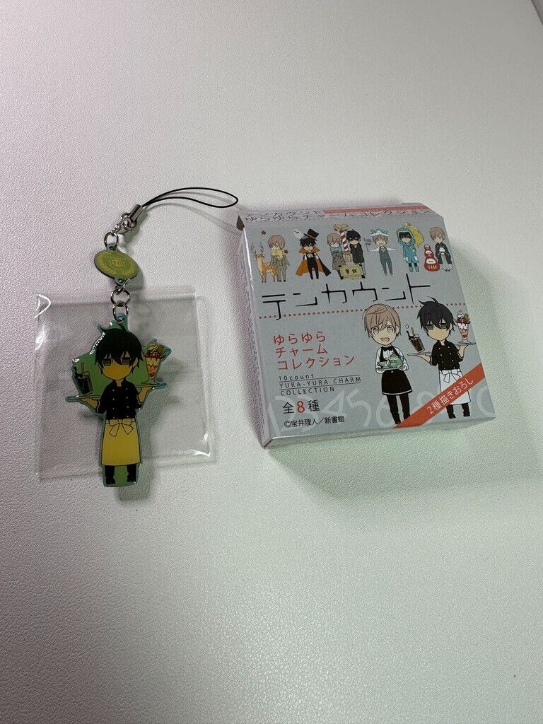 Ten Count 10 Count Yura Yura Metal Strap Charm Collection Kurose Riku Waiter