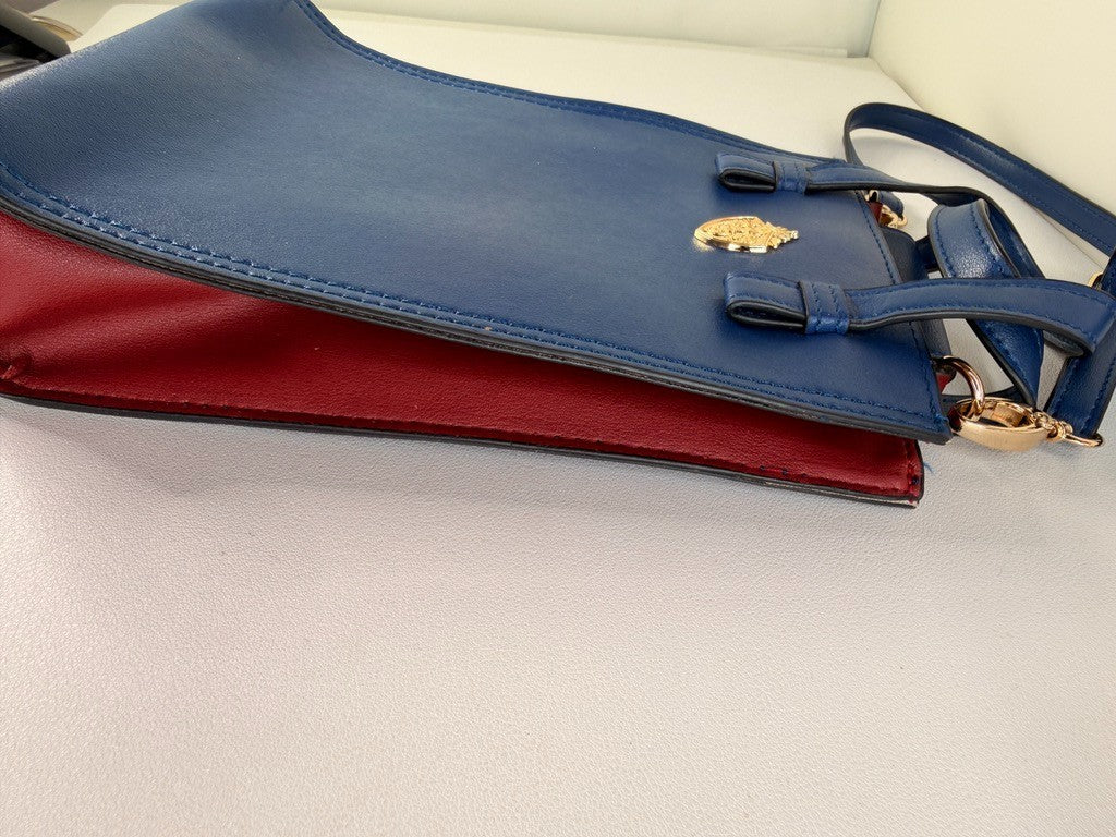 PREOWNED Twisted Wonderlandy Faux Leather Shoulder Bag Pomefiore Vil Epel Rook