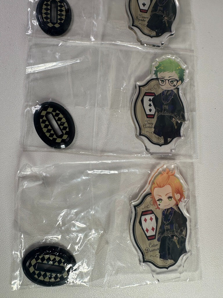 Twisted Wonderland Heartslabyul Acrylic Stand Set Riddle Deuce Trey Cater