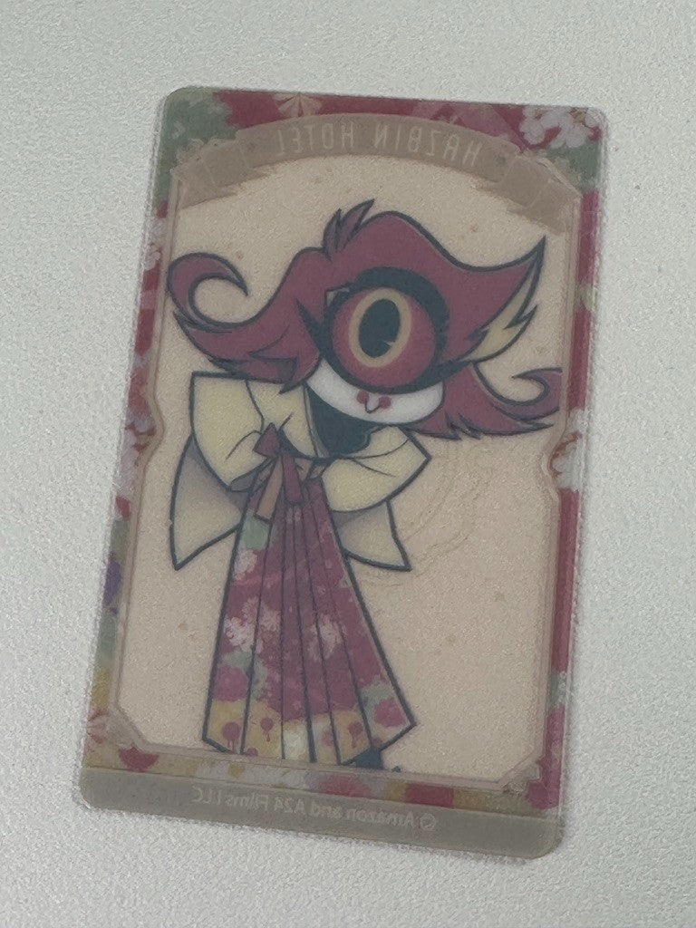 Hazbin Hotel Animate Cafe Kimono Clear Card Nifty Zoom
