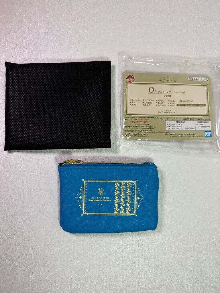 Ensemble Stars Jin & Akiomi  Faux Leather Mini Pouch Ichiban Bag Award