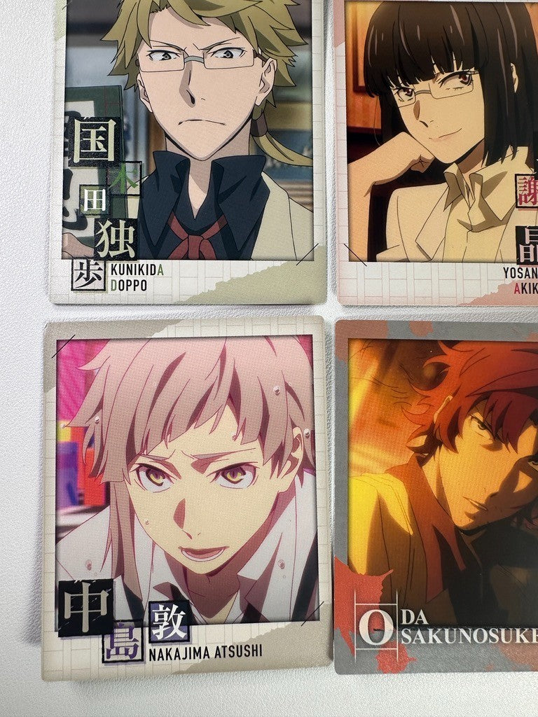 Bungo Stray Dogs Card Set Doppo Akiko Atsushi Osamu Ryunosuke Sakunosuke