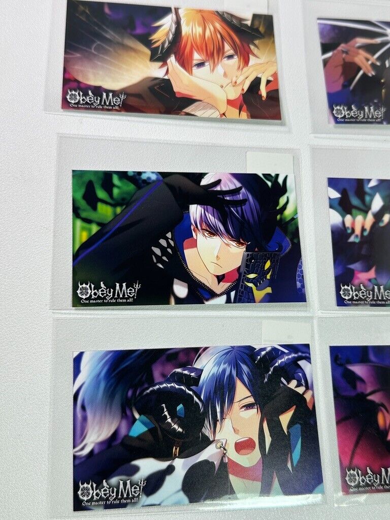 Obey Me! DMM Onkure Card Collection Complete Set Lucifer Satan Mammon Belphegor