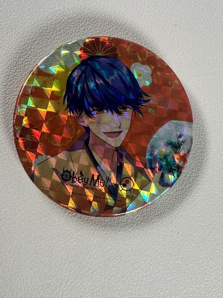 Obey Me! Marvelous Inc Can Badge Leviathan Glitter