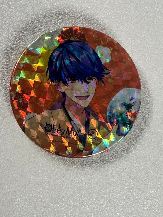 Obey Me! Marvelous Inc Can Badge Leviathan Glitter