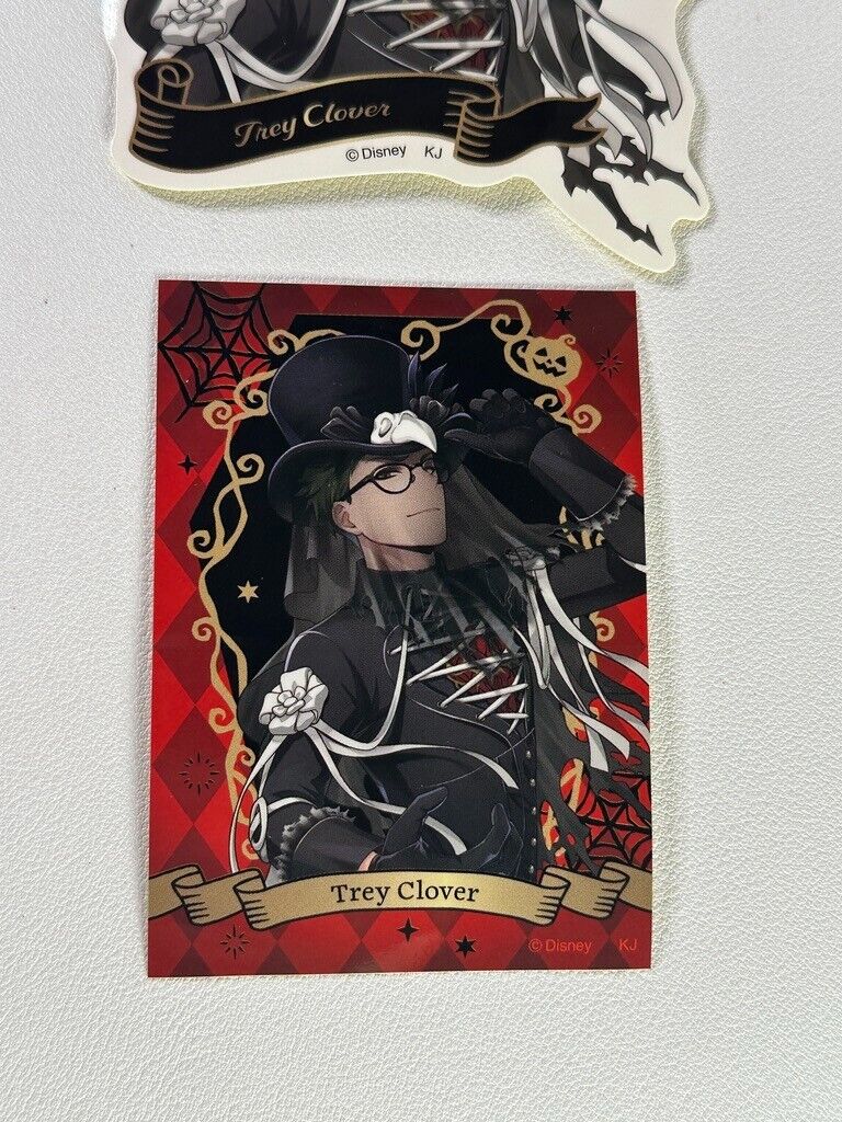 Twisted Wonderland Scary Dress Alt Ver Sticker Set Heartslabyul Trey Clover