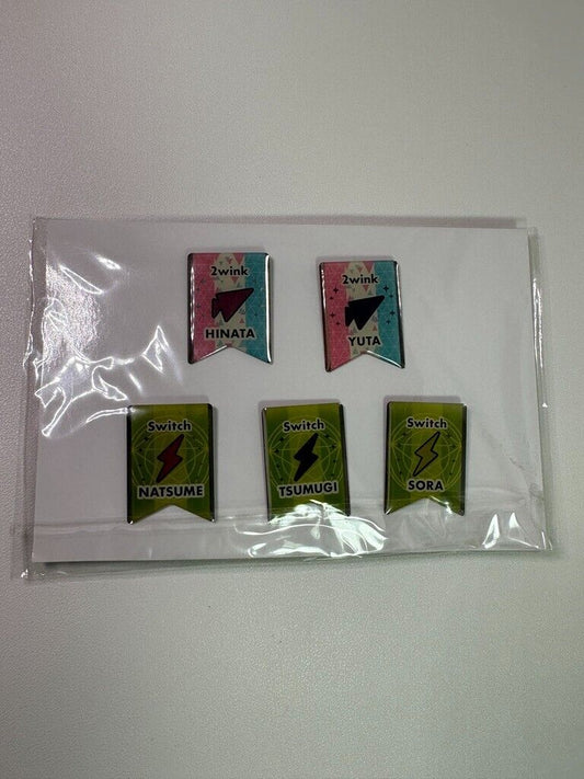 Ensemble Stars! TV Animation Purchase Bonus Pin Set Hinata Yuta Natsume Tsumugi