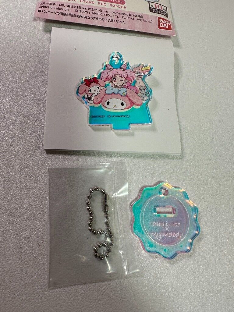 Sailor Moon x Sanrio Cosmos Chibiusa My Melody Acrylic Keychain Stand