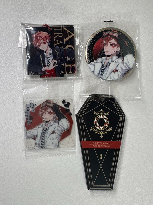 Twisted Wonderland Heartslabyul Can Badge Set Ace Trappola