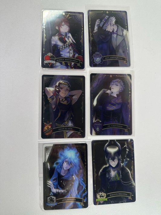 Twisted Wonderland Coffin Card Set Idia Vil Malleus Azul Riddle Kalim
