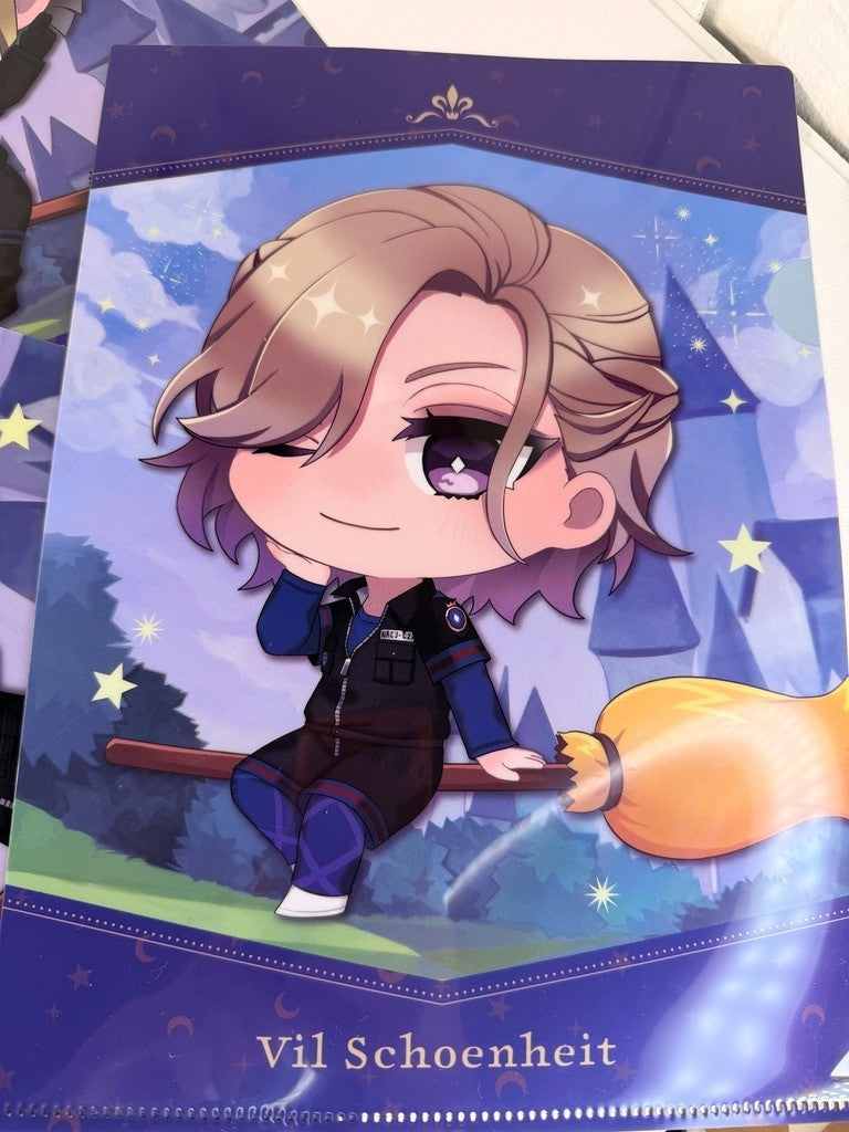 Twisted Wonderland Clear File Set Pomefiore Rook Epel Vil Gym