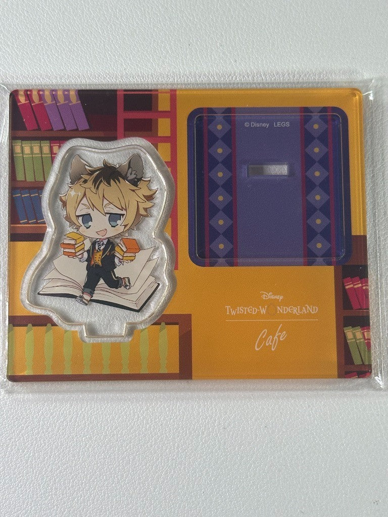 Twisted Wonderland Cafe Book Acrylic Stand Savanaclaw Ruggie Bucchi